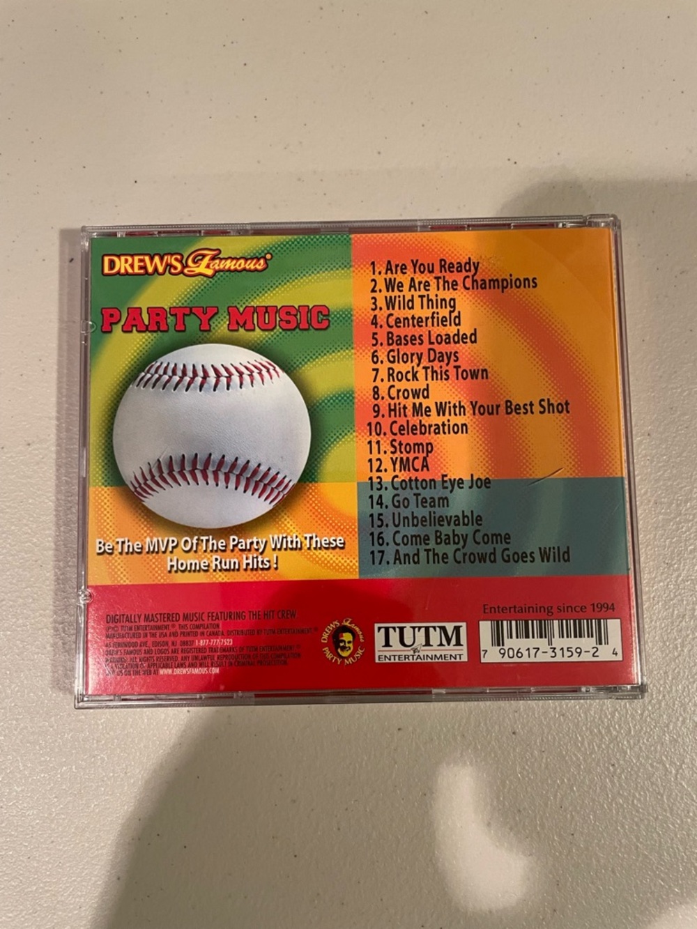 Baseball Party Music CD - Picture 2 of 2